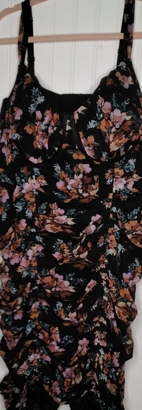 Torrid Floral Mesh Chemise Babydoll Lingerie Plus 5x28 - Picture 6 of 6